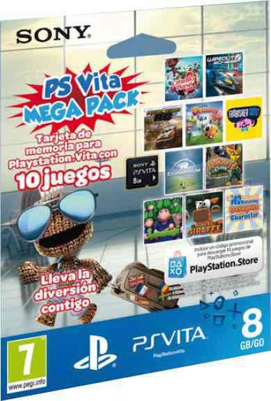 Memory Card 8 Gb Mega Pack 10 Juegos  Ps Vita